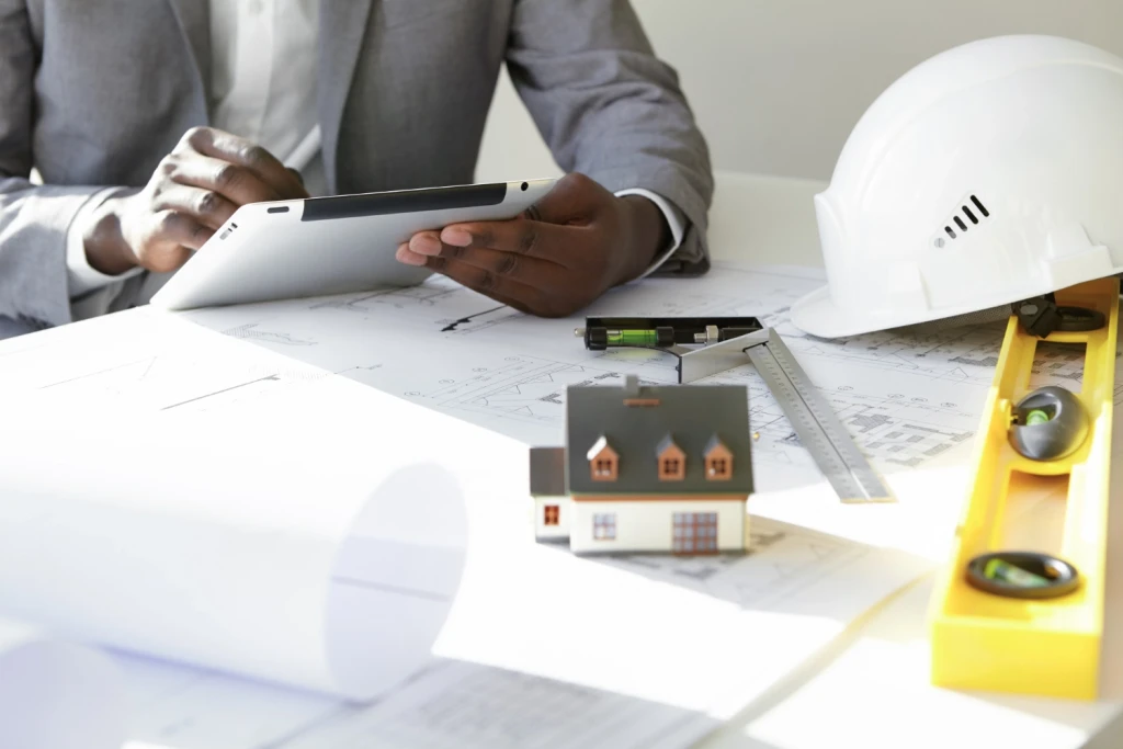 travaux de construction d’une maison civ